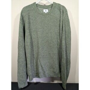 Mode of One Shaker Stitch Sweater Mens XXL Wild Ivy Green Chunky Knit NWT